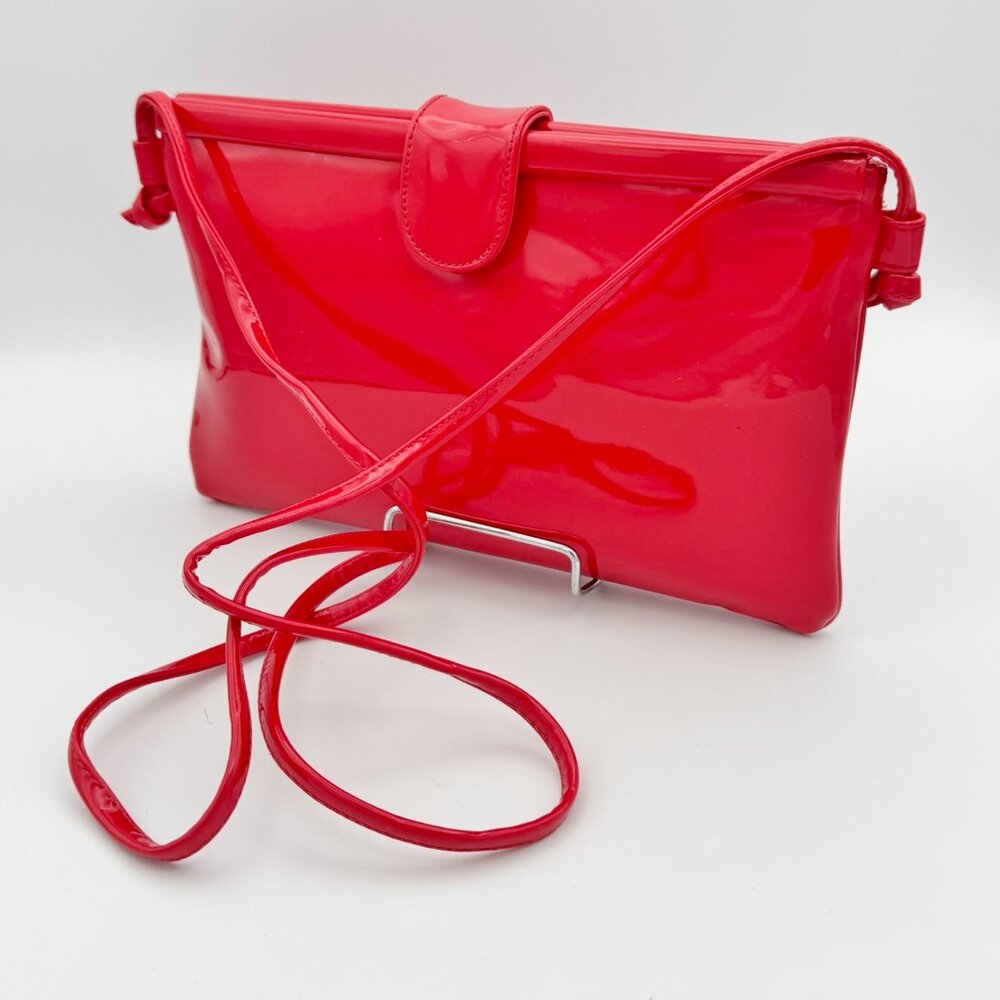 Vintage Koret Korettalak Man Made Red Patent Leather Purse Evening Bag